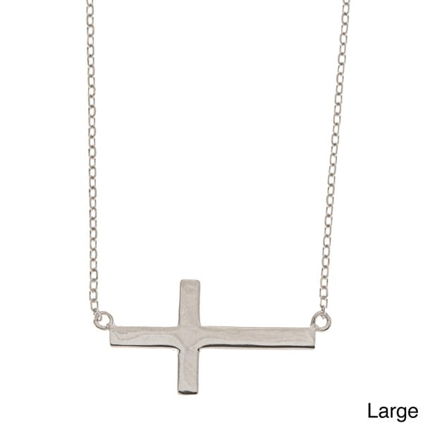 Shop La Preciosa Children's Sterling Silver Cross Necklace Free