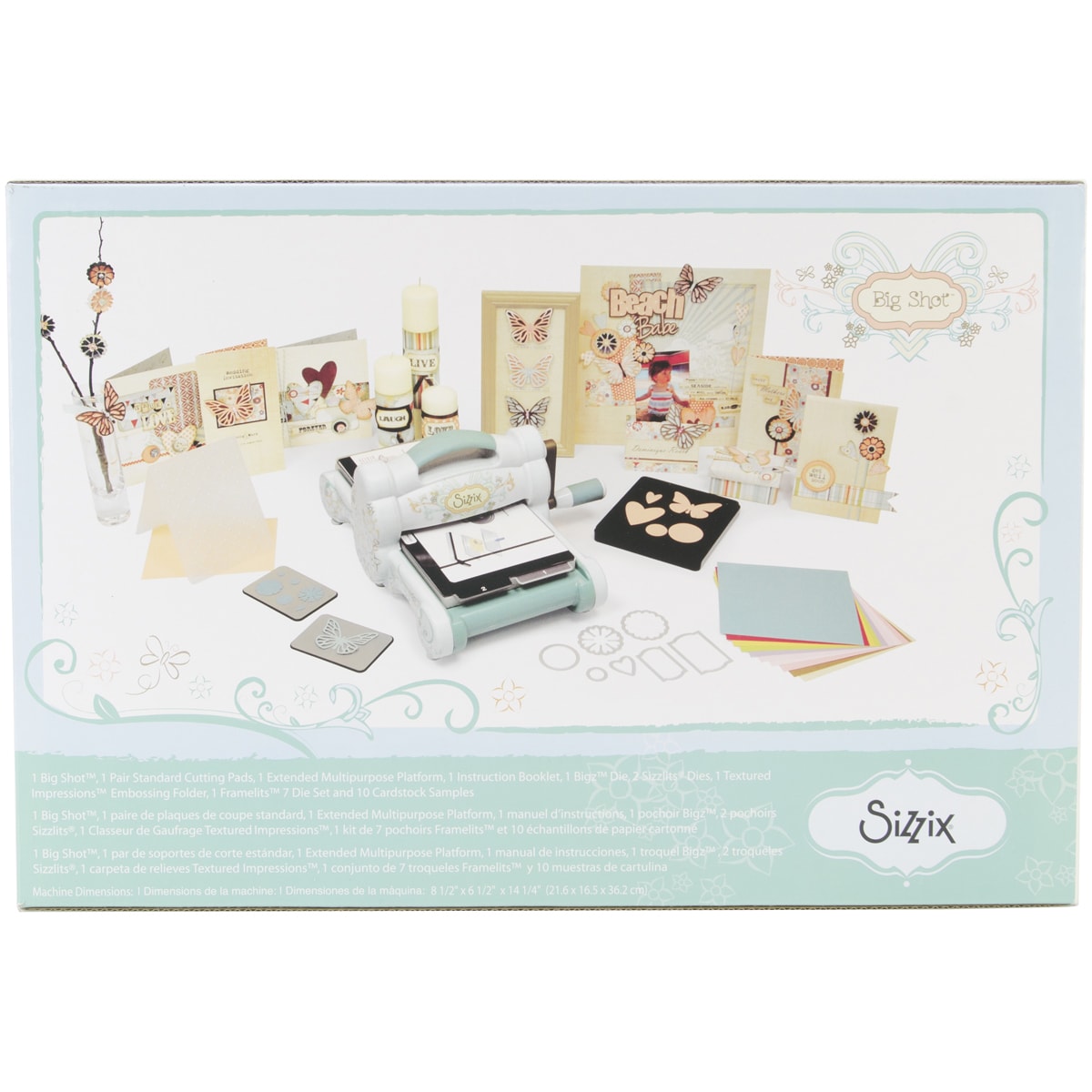 Sizzix Big Shot Starter Set w/Storage, Sizzix Bigz 3 1/2 Alphabet & S