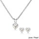 preview thumbnail 7 of 15, Molly and Emma Sterling Silver Children's Birthstone Heart Jewelry Set
