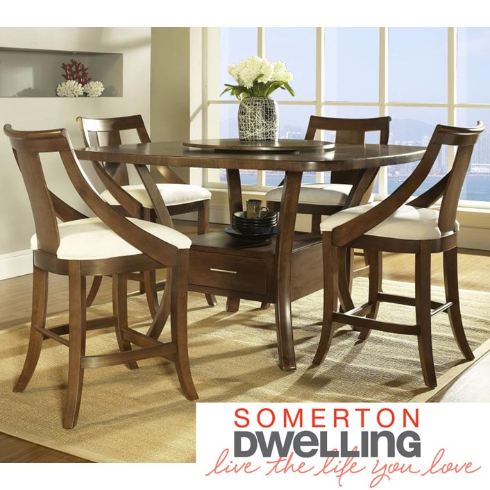 Somerton Dwelling Somerton Dwelling Gatsby 5 piece Counter Height Dining Set Brown Size 5 Piece Sets