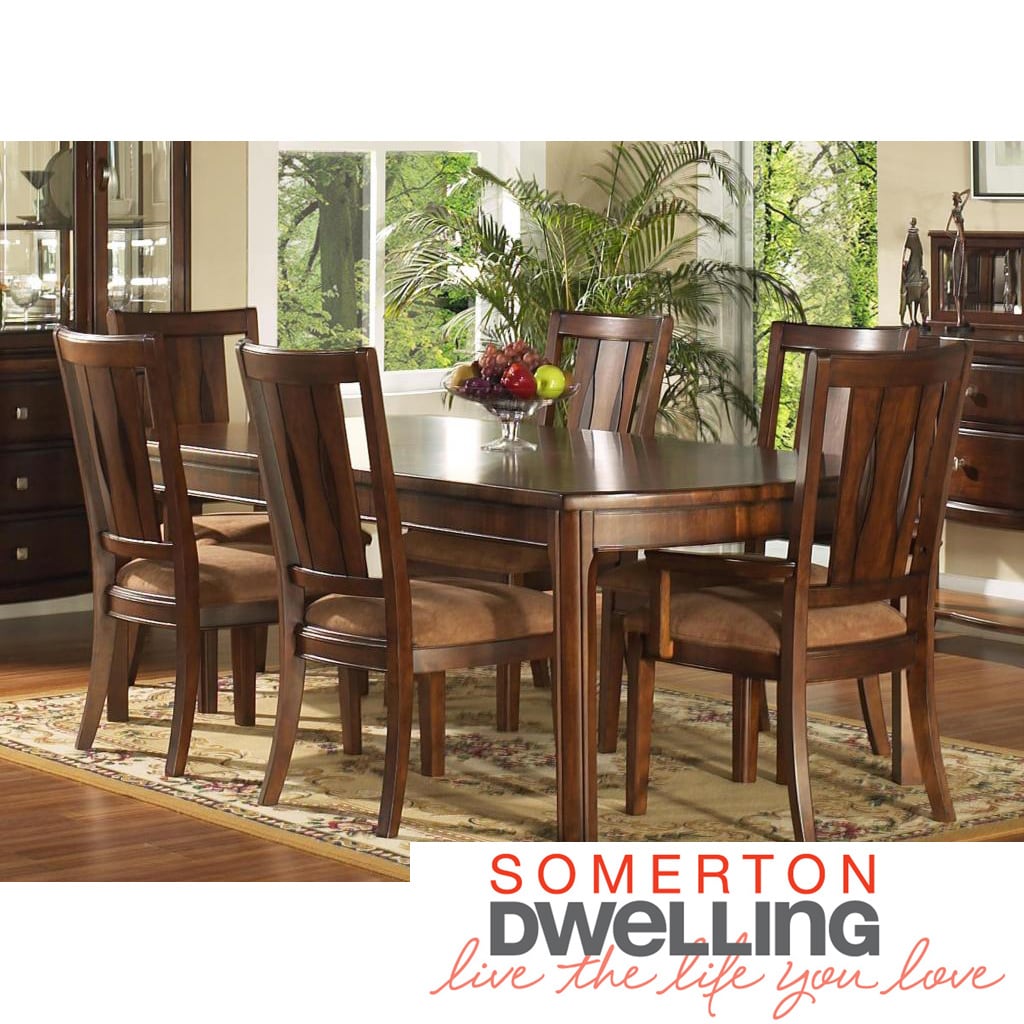 Somerton Dwelling Rhythm 7 piece Hardwood Dining Set