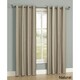Shop 'Charisma' Neutral Stripe Grommet Curtain Panel Pair - Free ...