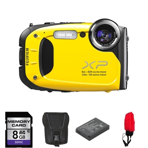 Shop Fujifilm FinePix XP60 Waterproof 16.4MP Yellow Digital Camera 8GB Bundle  Free Shipping 