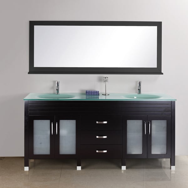 Quinn 68-inch Double-sink Vanity Set - Overstock - 7978733