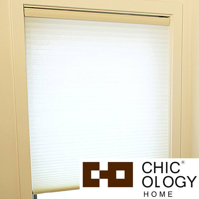 Chicology Cordless Cellular Shade Light Filtering Honeycomb Fabric Whisper Tapioca Beige (23-inch x