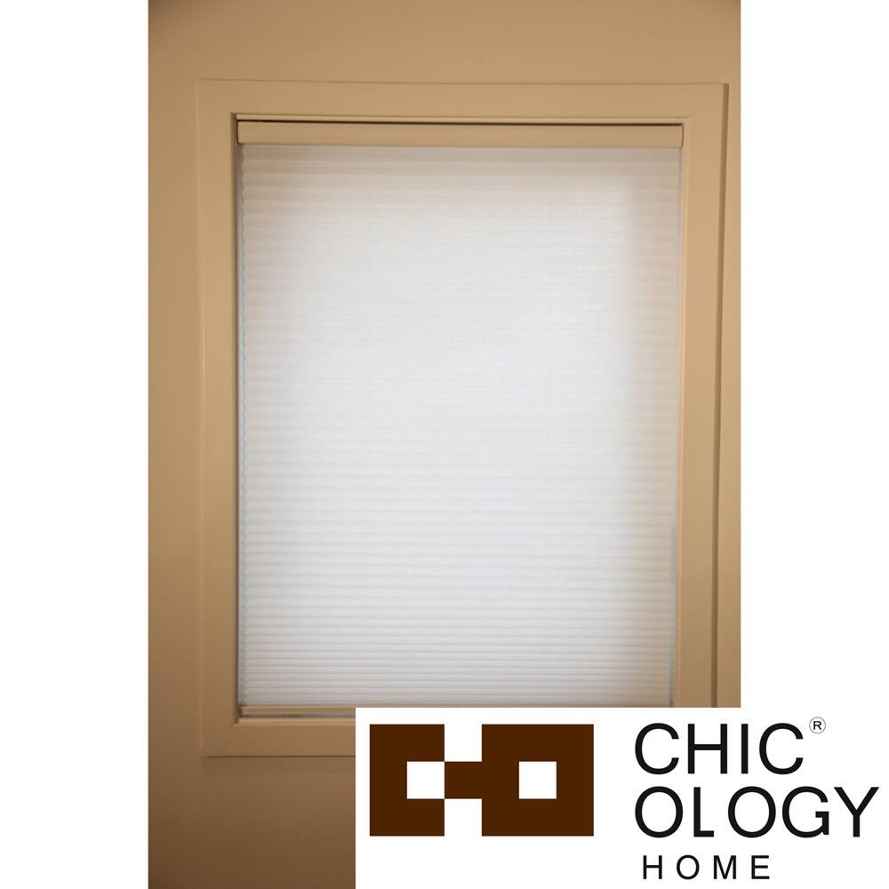 Chicology Cordless Cellular Shade Light Filtering Honeycomb Fabric Whisper White White (23-inch x 72