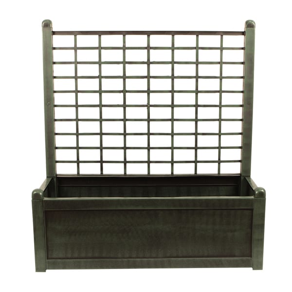 Green Planter Box with Trellis - Free Shipping Today - Overstock.com