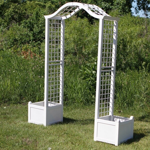 Arbor Trellis with Planter - 15352514 - Overstock.com Shopping - Great ...