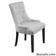 preview thumbnail 2 of 3, Baycastle Button-tufted Dining Chairs (Set of 2)