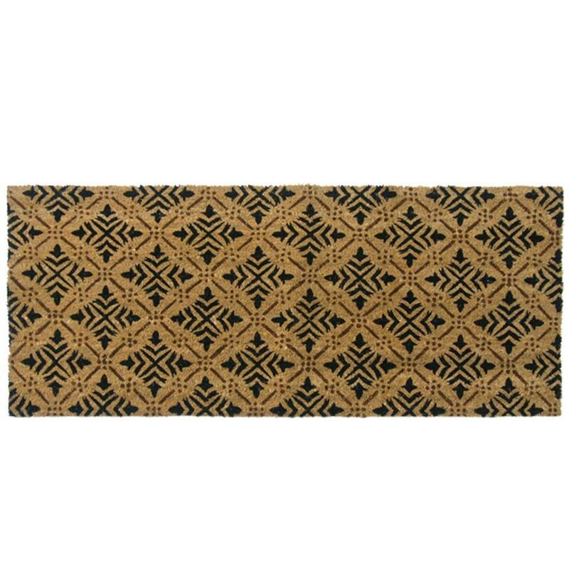 Rubber-Cal "Classic Fleur de Lis French Matting" Doormat, 24 by 57-Inch