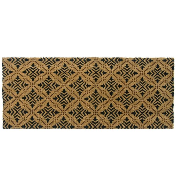 RubberCal Classic Fleur de Lis French Door Mat (24 x 57) Free