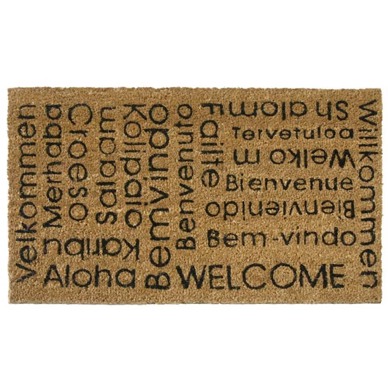Rubber Cal "In Any Language It Is Still a Welcome Mat!" Welcome Doormat, 18-InchX30-Inch