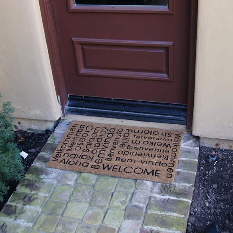 Rubber Cal "In Any Language It Is Still a Welcome Mat!" Welcome Doormat, 18-InchX30-Inch
