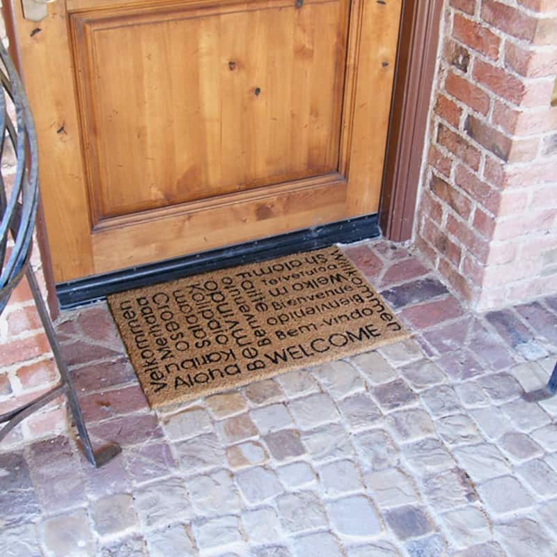 Rubber Cal "In Any Language It Is Still a Welcome Mat!" Welcome Doormat, 18-InchX30-Inch