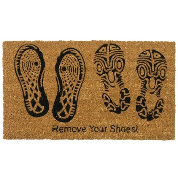 Shop Rubber Cal Remove Your Shoes Coir Outdoor Door Mat Ships