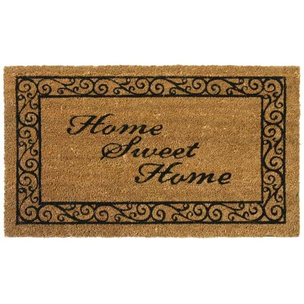 Rubber-Cal Home Sweet Home Welcome Coir Welcome Mat, 18 x 30-Inch - Bed  Bath & Beyond - 7984199