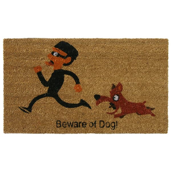 Chenille Dog Doormat - Grey - 60 x 30