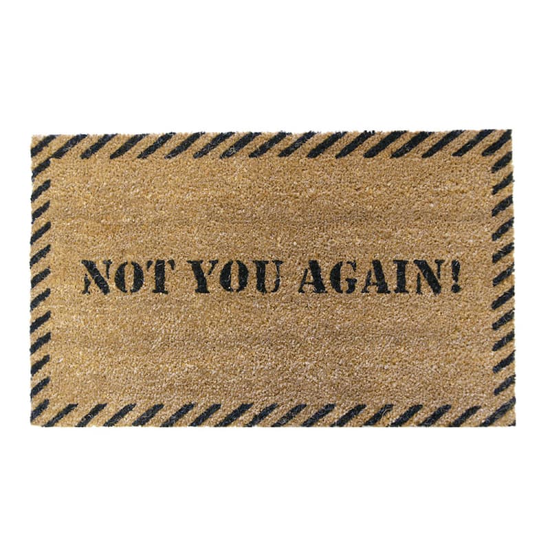 Rubber-Cal "Not You Again" Unwelcome Mat, 18 x 30-Inch