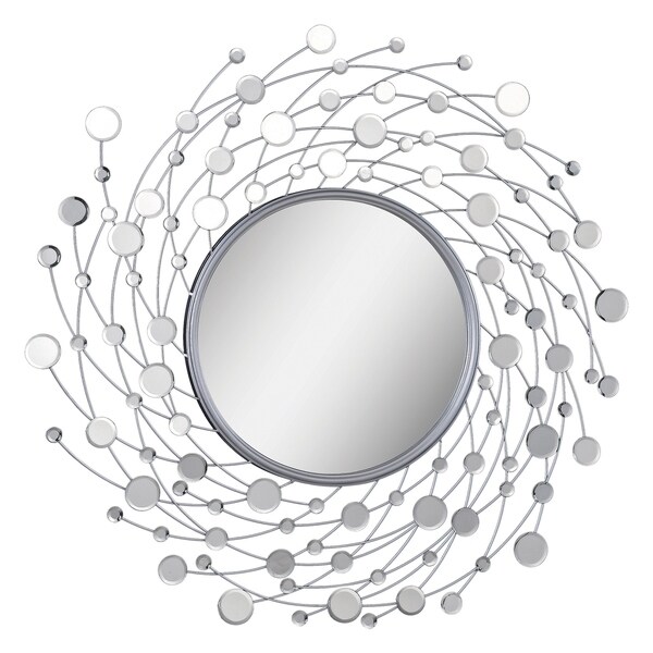 Ren Wil 'Como' Spinning Circle Frame Mirror - Grey