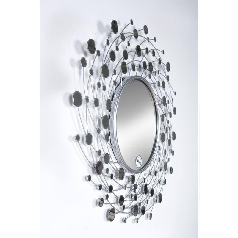 Ren Wil 'Como' Spinning Circle Frame Mirror - Grey