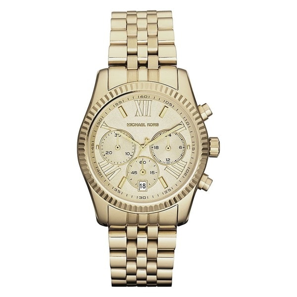 Michael Kors Women's 'Lexington' Chronograph Watch - GOLD