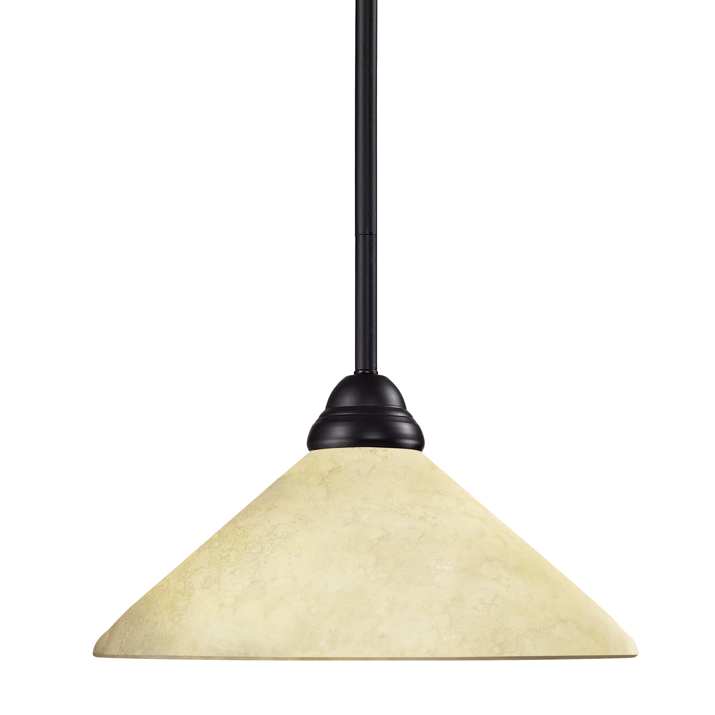 Riviera Bronze 1 light Mini Pendant With Glass Shade