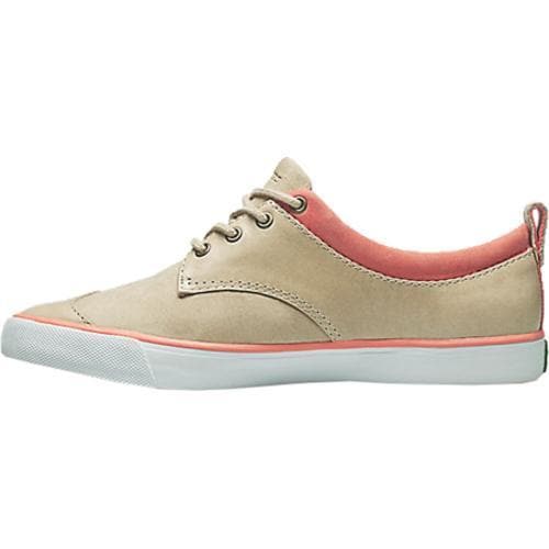 Women's PF Flyers Etta Grey/Coral Leather PF Flyers Sneakers