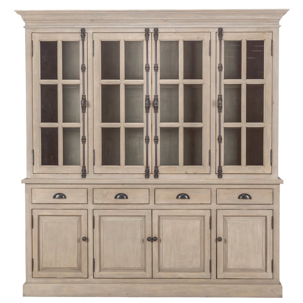 Shop Wilson Reclaimed Wood 82-inch China Cabinet by Kosas Home - Free ...