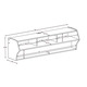 preview thumbnail 5 of 9, Prepac Altus Plus 58" Floating TV Stand - 58.25" W x 16.75" H x 16.00" D