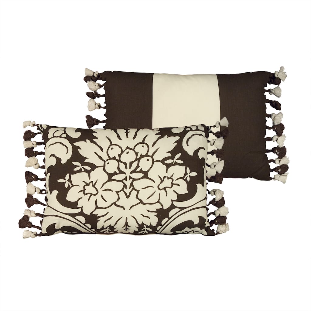Rose Tree 'Dylan' 11x15 Reversible Floral Decorative Pillow