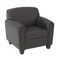 Office Star Products Black Leather Club Chair On Sale Overstock 7986386 Black