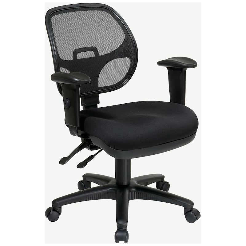 Breathable Padded Black Task Chair