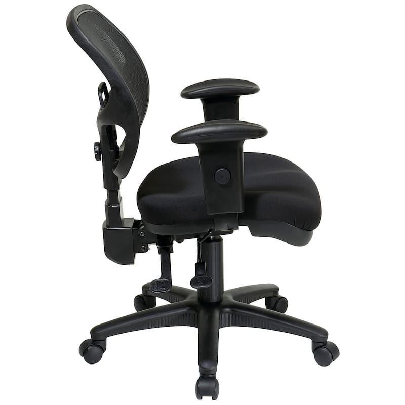 Breathable Padded Black Task Chair