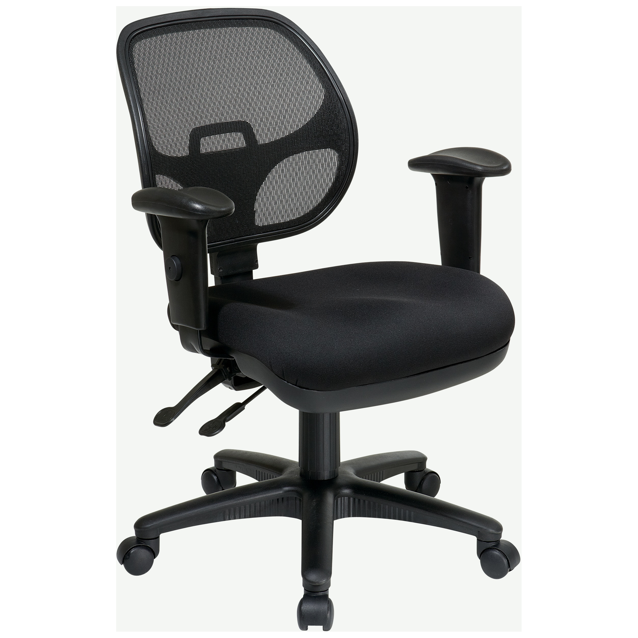 Office Star Products Breathable Padded Black Task Chair