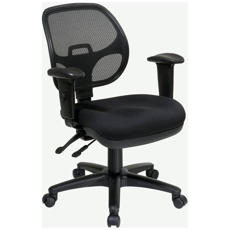 Breathable Padded Black Task Chair