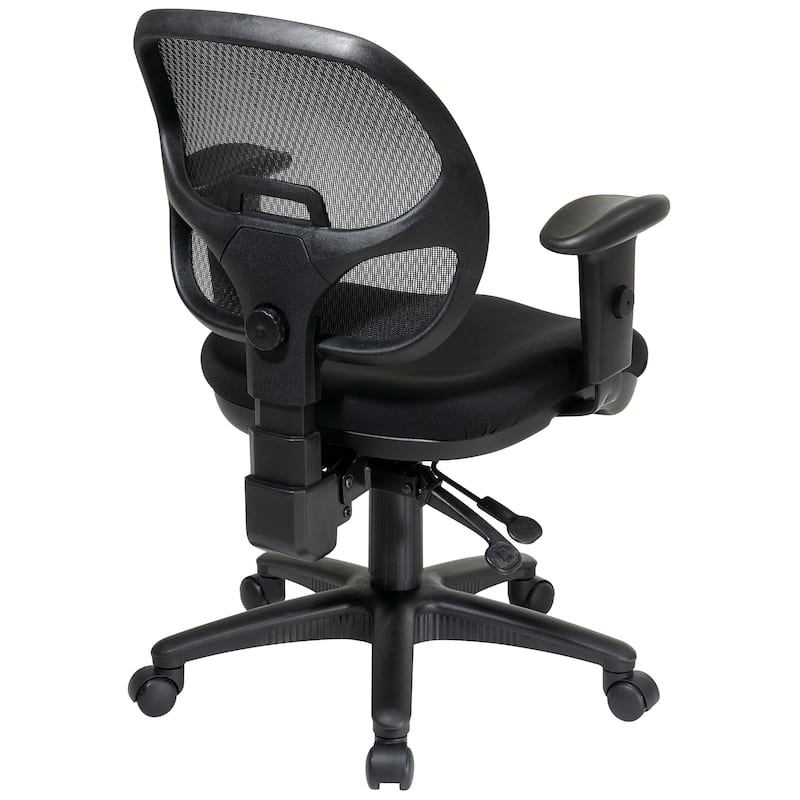 Breathable Padded Black Task Chair