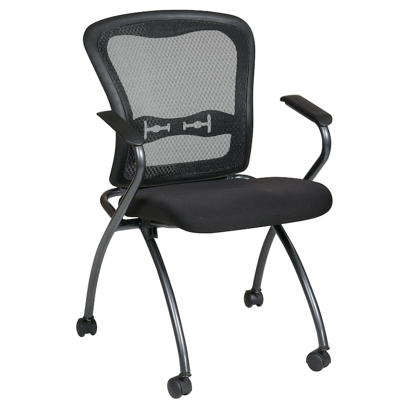 Pro-Line II Deluxe Folding Chair with ProGrid® Back 2-Pack - Black