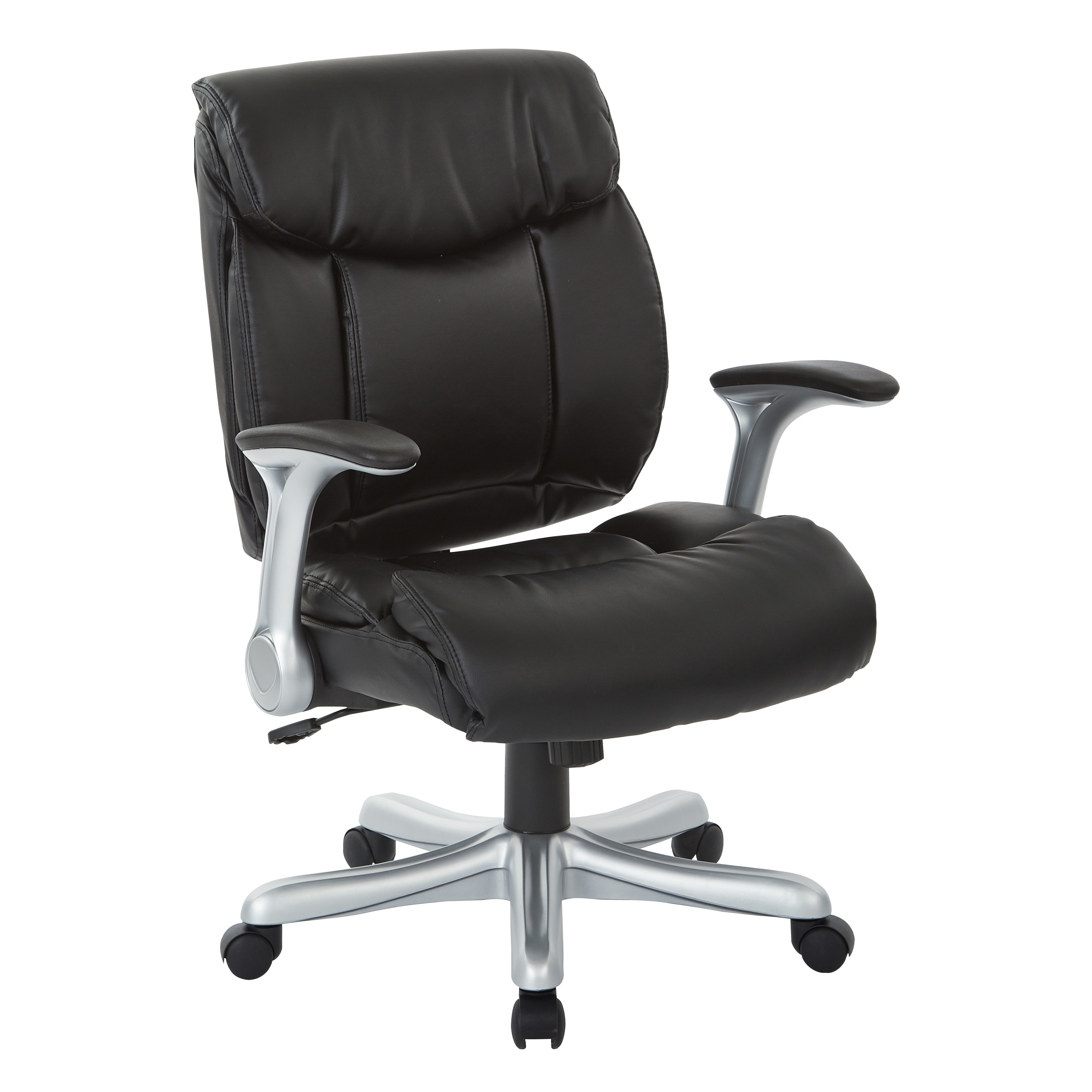 Executive Bonded Leather Chair with Padded Arms