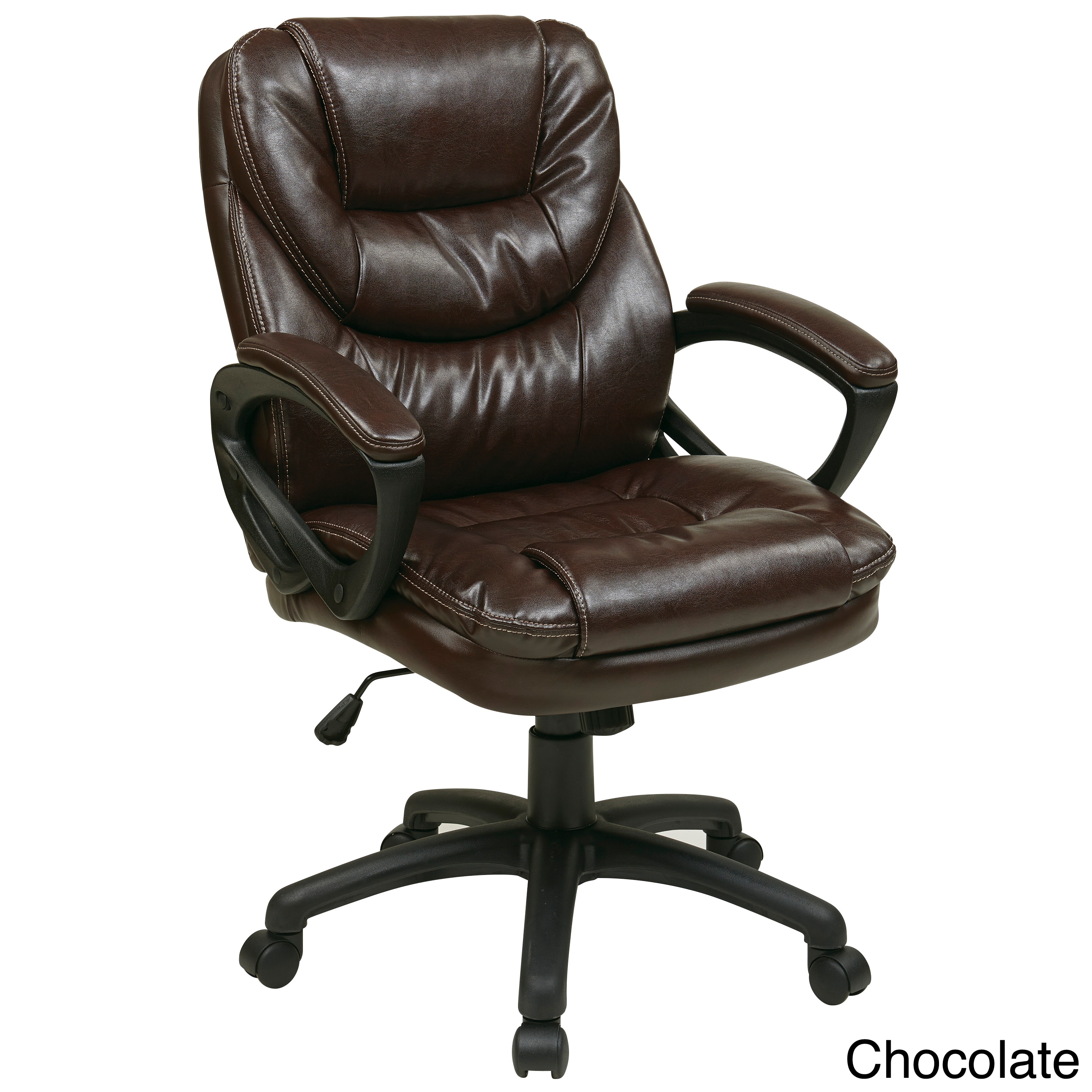 Office star leather discount chair