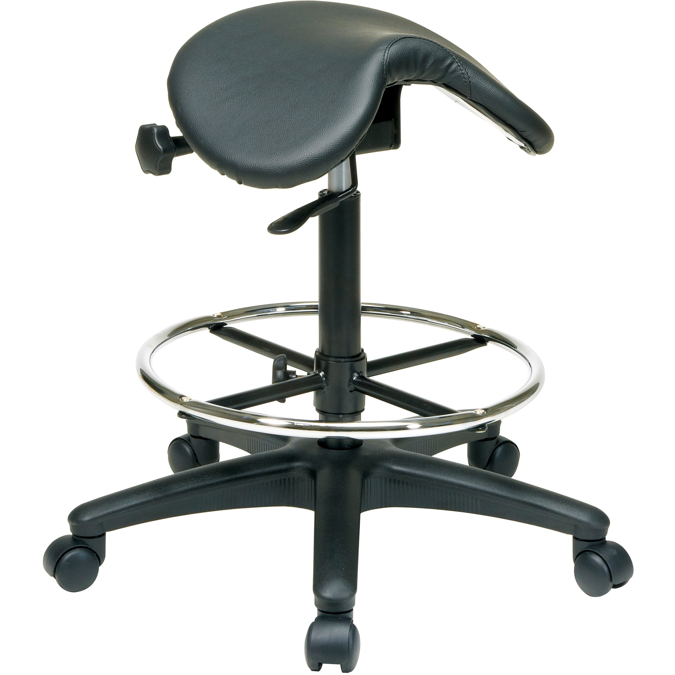 Office Star Products Backless Drafting Saddle Seat Stool