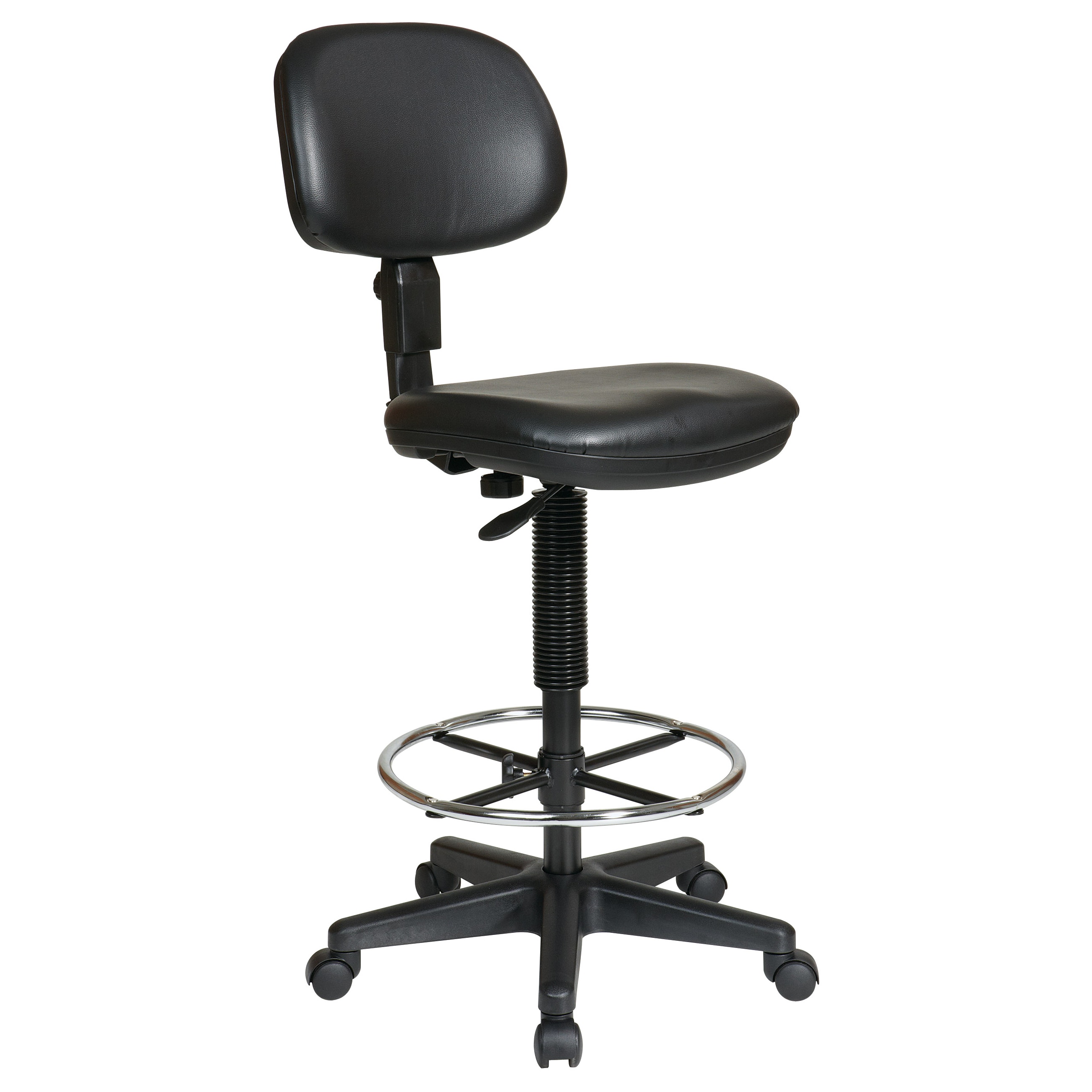 Office Star Products Sculptured Vinyl Armless Drafting Chair