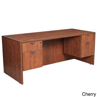 Regency Seating 60 Inch Double Pedestal Desk (Cherry - Cherry Finish)