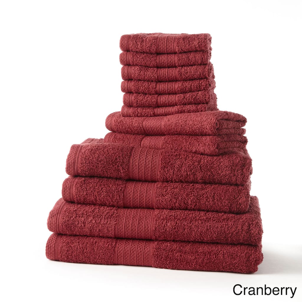 Cotton 12-piece Towel Set with Bath Sheets