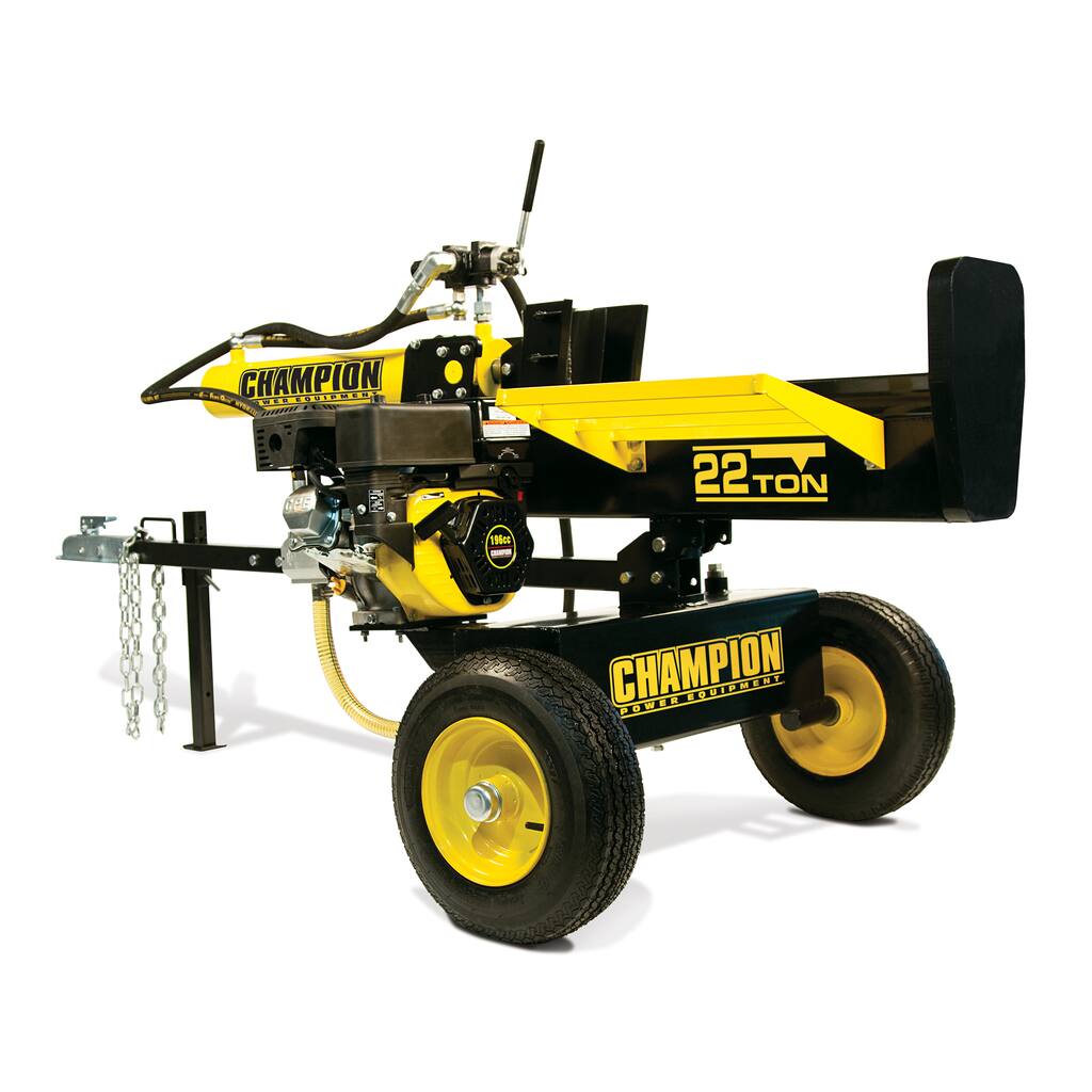 Champion Power Equipment 92221 Unassembled Horizontal/ Vertical 22-ton Hydraulic Log Splitter with Log Catcher