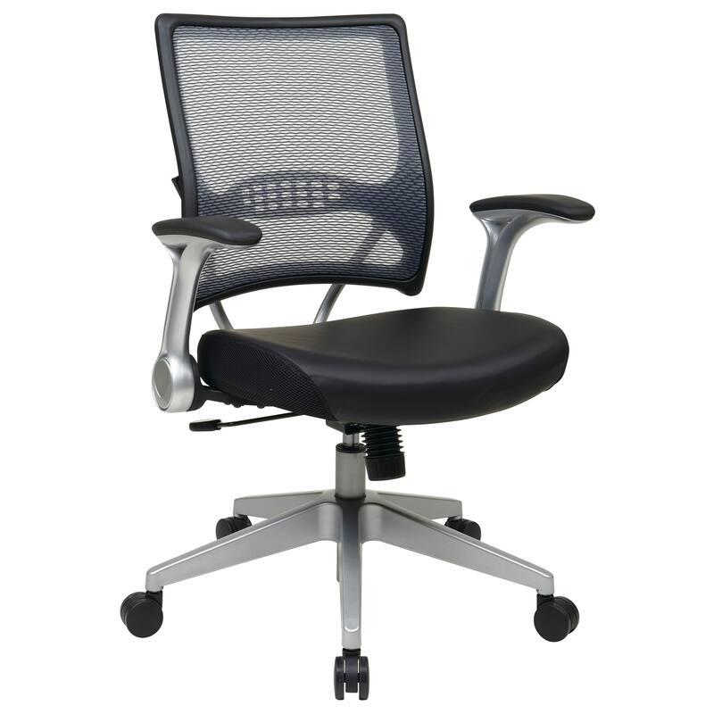 Black Bonded Leather Seat Office Chair
