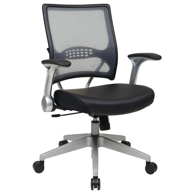 Black Bonded Leather Seat Office Chair