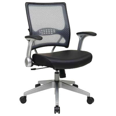 Black Bonded Leather Seat Office Chair
