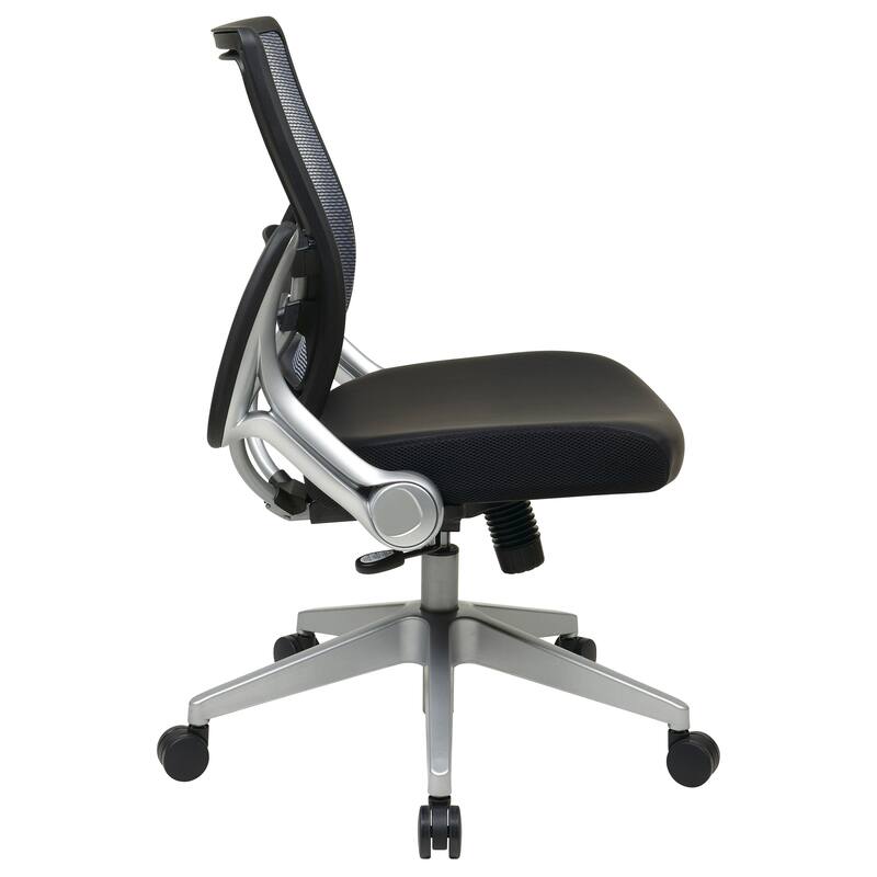 Black Bonded Leather Seat Office Chair