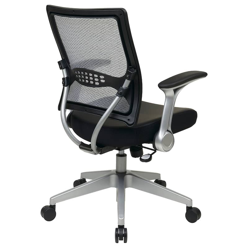 Black Bonded Leather Seat Office Chair