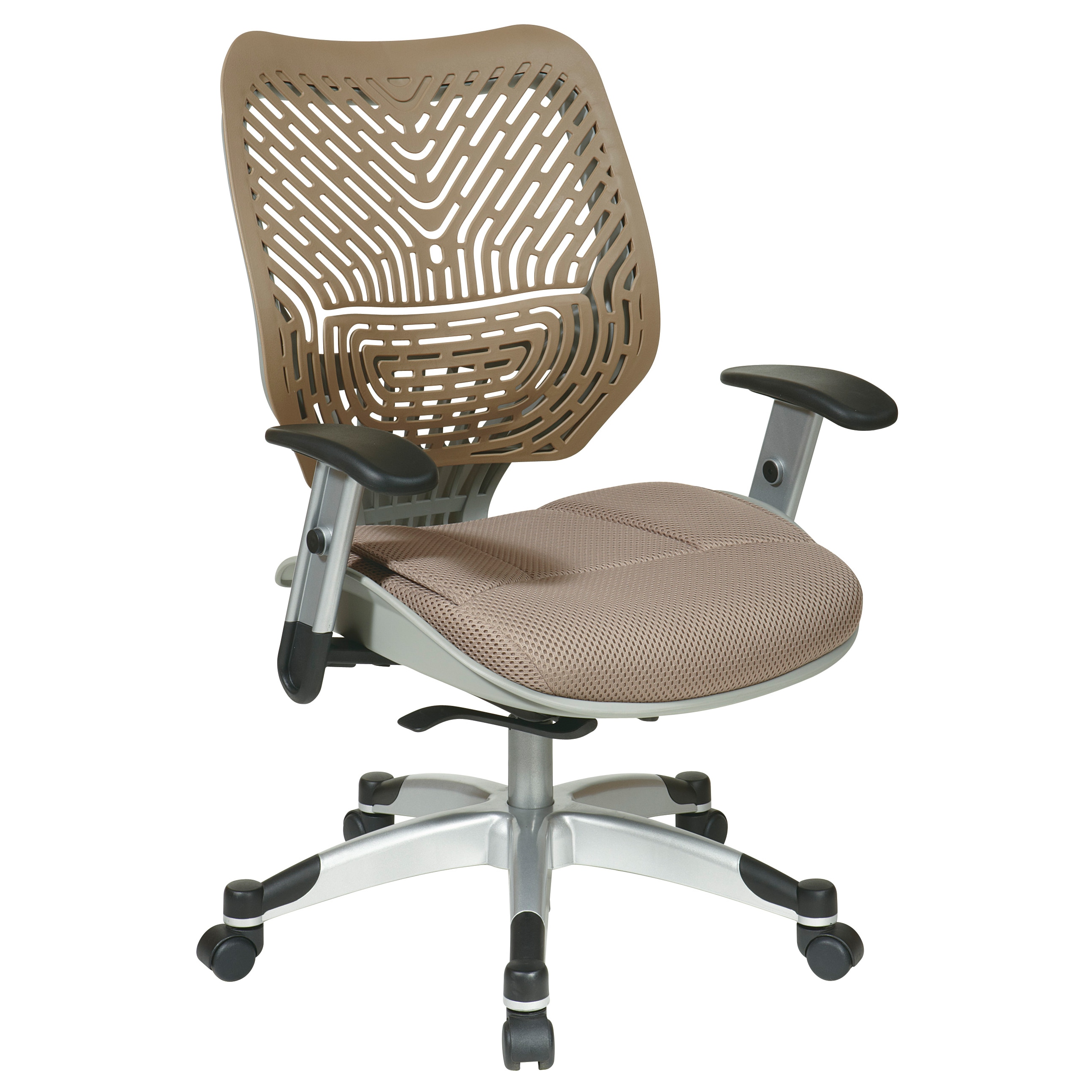 Office Star Products Unique Self Adjusting Latte SpaceFlex? Back Office Chair
